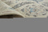 8' Gray and Ivory Wool Floral Hand Knotted Runner Rug With Fringe