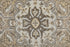 8' X 10' Brown And Ivory Medallion Distressed Area Rug