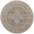 8' X 10' Brown And Ivory Medallion Distressed Area Rug