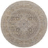 8' X 10' Brown And Ivory Medallion Distressed Area Rug
