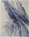 8' X 10' Blue Gray And Ivory Abstract Area Rug