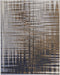 9' X 12' Blue Orange And Gray Abstract Area Rug