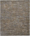 8' X 10' Brown And Gray Wool Abstract Hand Knotted Area Rug