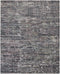 4' X 6' Blue and Gray Wool Abstract Hand Knotted Area Rug