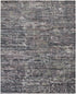 4' X 6' Blue and Gray Wool Abstract Hand Knotted Area Rug
