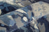 9' X 12' Blue Copper And Ivory Wool Floral Hand Tufted Area Rug