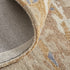 9' X 12' Tan And Blue Wool Abstract Tufted Handmade Stain Resistant Area Rug