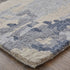 5' X 8' Blue and Ivory Wool Abstract Hand Tufted Area Rug