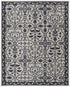 9' X 12' Gray And Taupe Wool Floral Hand Tufted Area Rug
