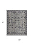 9' X 12' Gray And Taupe Wool Floral Hand Tufted Area Rug
