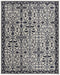 9' X 12' Gray And Taupe Wool Floral Hand Tufted Area Rug