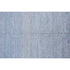 9' X 12' Blue and Silver Wool Striped Hand KNotted Area Rug