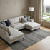 9' X 12' Gray Ivory And Brown Wool Striped Shag Hand Knotted Area Rug