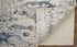 8' X 10' Ivory and Blue Abstract Power Loom Distressed Non Skid Area Rug