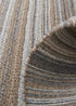 5' X 8' Brown And Taupe Wool Hand Woven Stain Resistant Area Rug