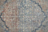 8' X 10' Blue Red And Gray Floral Area Rug