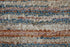 9' X 12' Ivory Blue And Orange Striped Power Loom Stain Resistant Area Rug