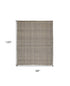 9' X 12' Gray Ivory And Tan Hand Woven Area Rug