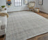 9' X 12' Gray Ivory And Tan Hand Woven Area Rug