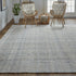 9' X 12' Gray Ivory And Tan Hand Woven Area Rug