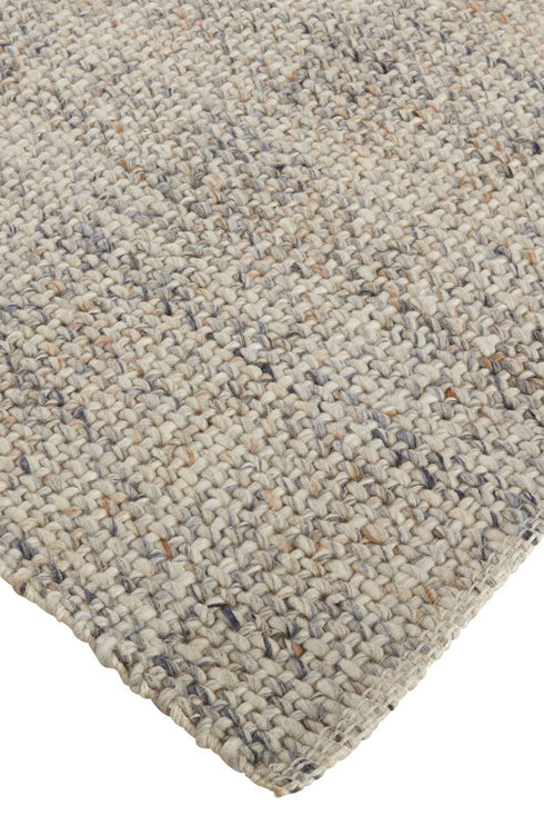 9' X 12' Gray Ivory And Tan Hand Woven Area Rug