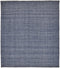 9' X 12' Blue Hand Woven Area Rug