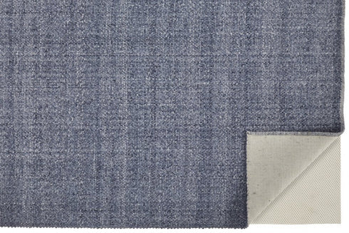9' X 12' Blue Hand Woven Area Rug