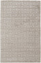 5' X 8' Ivory And Brown Striped Hand Woven Area Rug