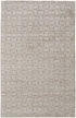 5' X 8' Ivory And Brown Striped Hand Woven Area Rug
