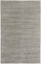 5' X 8' Gray And Silver Striped Hand Woven Area Rug