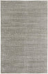 5' X 8' Gray And Silver Striped Hand Woven Area Rug
