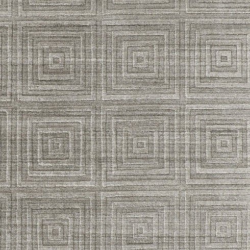 5' X 8' Gray And Silver Striped Hand Woven Area Rug
