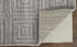 5' X 8' Gray And Silver Striped Hand Woven Area Rug
