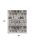 9' X 12' Ivory Brown And Gray Abstract Power Loom Stain Resistant Area Rug