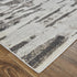 9' X 12' Ivory Brown And Gray Abstract Power Loom Stain Resistant Area Rug