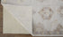 8' X 10' Ivory Silver And Tan Floral Hand Knotted Stain Resistant Area Rug