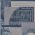 9' X 12' Blue Ivory And Gray Wool Striped Tufted Handmade Area Rug
