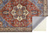 8' X 10' Blue And Orange Floral Medallion Area Rug