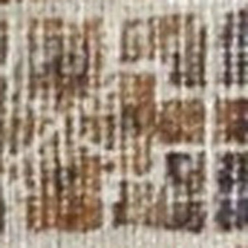 8' X 10' Brown Ivory And Orange Medallion Distressed Washable Area Rug