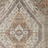 8' X 10' Brown Ivory And Orange Medallion Distressed Washable Area Rug
