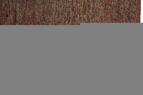 8' X 11' Orange Red And Brown Wool Abstract Hand Woven Distressed Area Rug