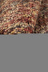 8' X 11' Orange Red And Brown Wool Abstract Hand Woven Distressed Area Rug