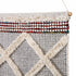 36" X 20" Red And White Geometric Cotton Square Hanging Tapestry