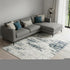 8' X 10' Blue Abstract Stain Resistant Area Rug