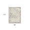 8' X 10' Cream Damask Stain Resistant Area Rug