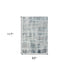 8' X 10' Blue Abstract Area Rug