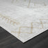8' X 10' Cream Diamond Area Rug
