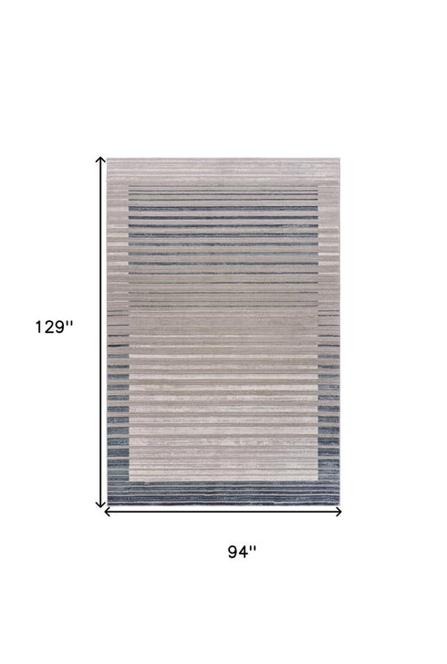 8' X 11' Cream Abstract Area Rug