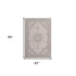 5' X 8' Gray Medallion Area Rug