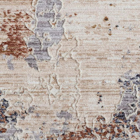 8' X 10' Beige Abstract Area Rug